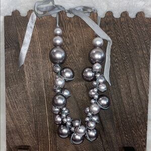 Elegant Silver Bubble Necklace
